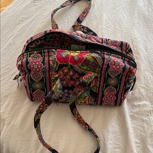 Vera Bradley Retired Symphony in Hue Pattern Multicolor Floral Tote Bag